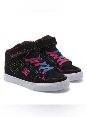 BRAND NEW girl youth dc DC pure high top skate shoes size 6Y